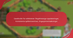 Gavekoder for edelstener: Regelmessige oppdateringer, Konsistente spillerinsentiver, Engasjementsøkninger