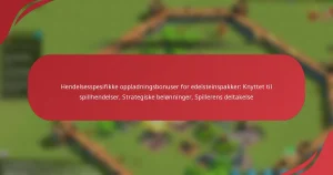 Hendelsesspesifikke oppladningsbonuser for edelsteinspakker: Knyttet til spillhendelser, Strategiske belønninger, Spillerens deltakelse