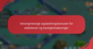Sesongmessige oppladningsbonuser for edelstener og hastighetsøkninger